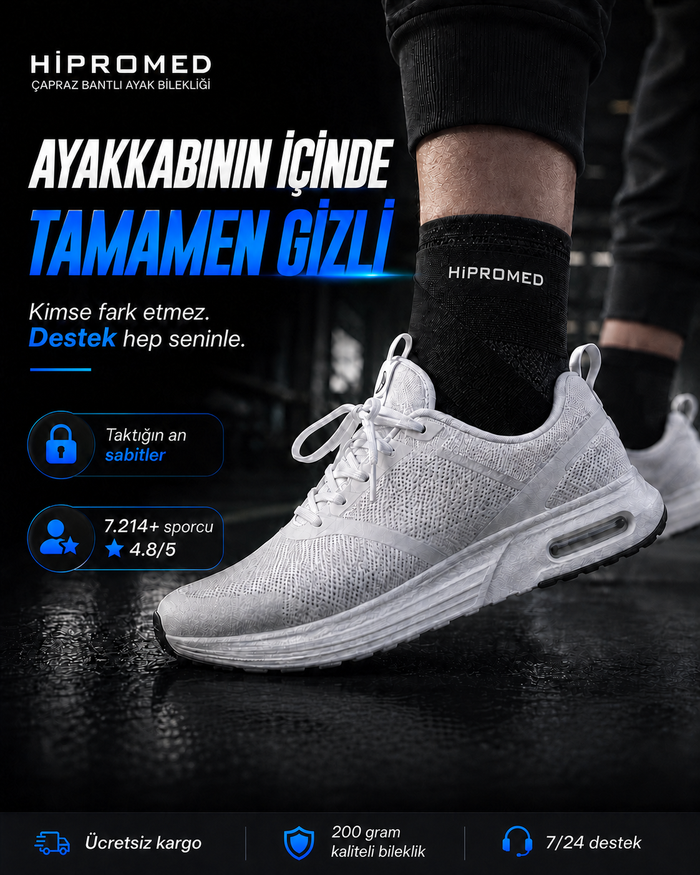 HİPROMED Çapraz Bantlı Ayak Bilekliği