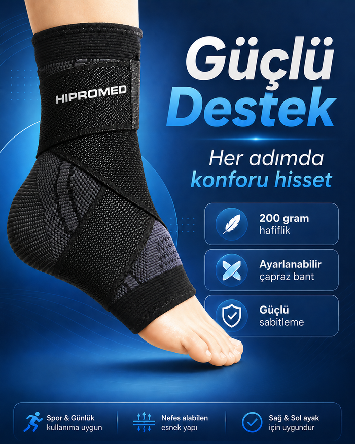 HİPROMED Çapraz Bantlı Ayak Bilekliği