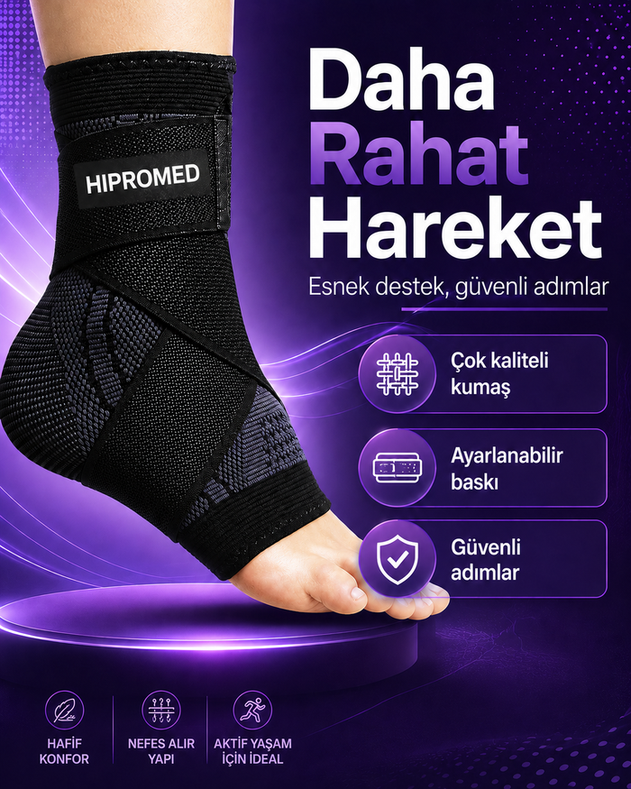 HİPROMED Çapraz Bantlı Ayak Bilekliği