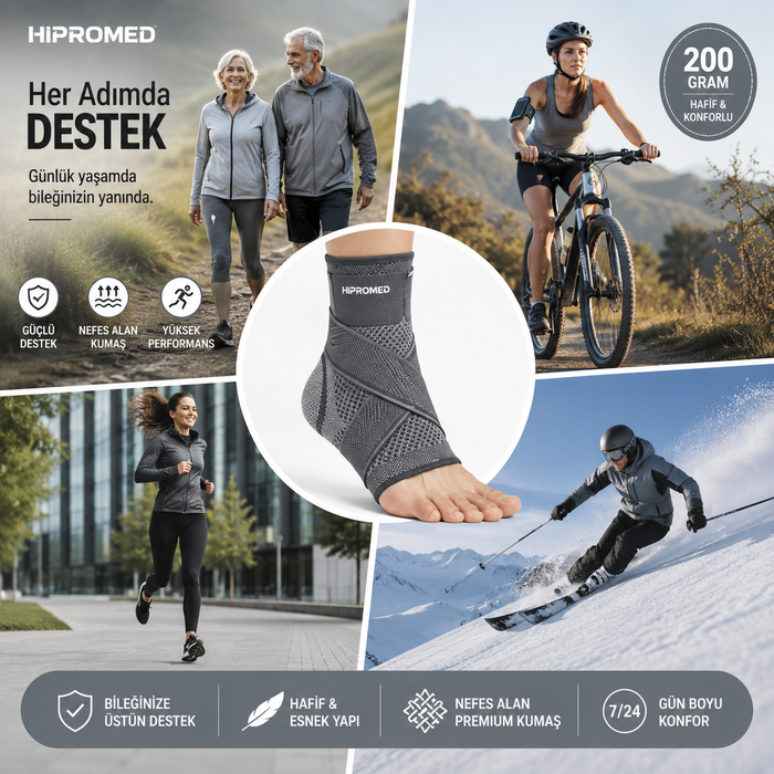 HİPROMED Çapraz Bantlı Ayak Bilekliği