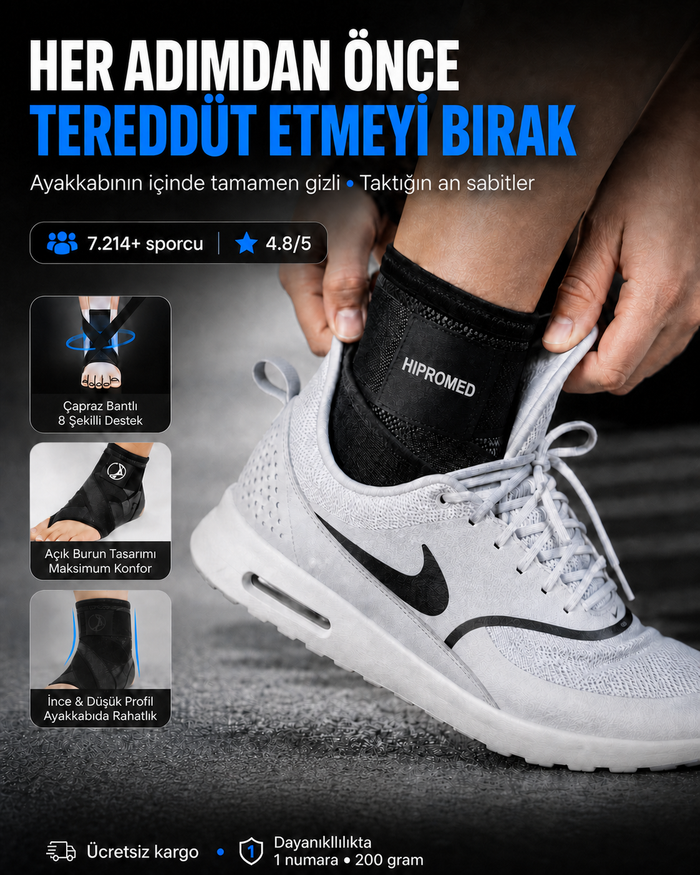 HİPROMED Çapraz Bantlı Ayak Bilekliği